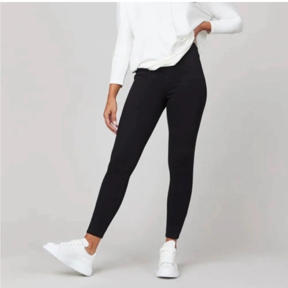SPANX Jean-ish Ankle Denim Leggings - 20018R - Black - Small - Picture 1 of 13